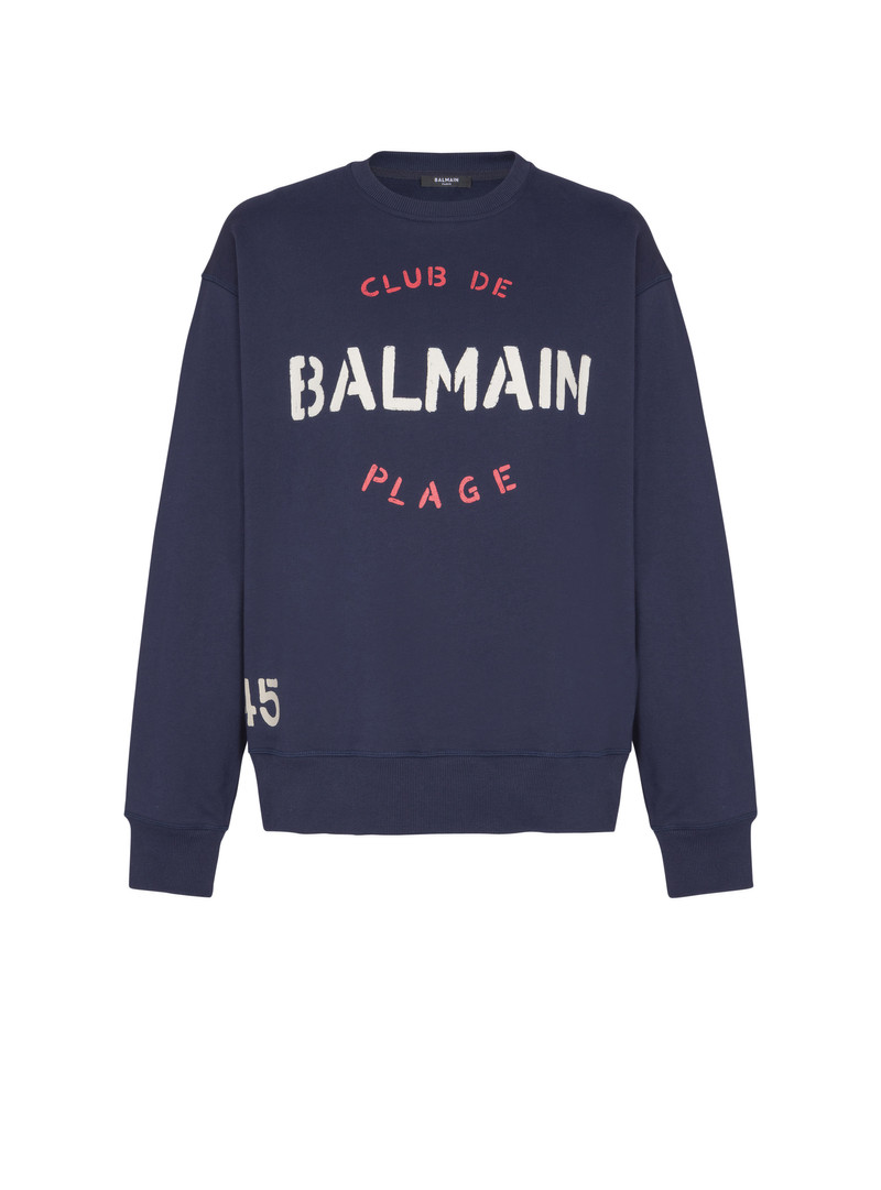 Sweatshirt with Balmain Club print 1