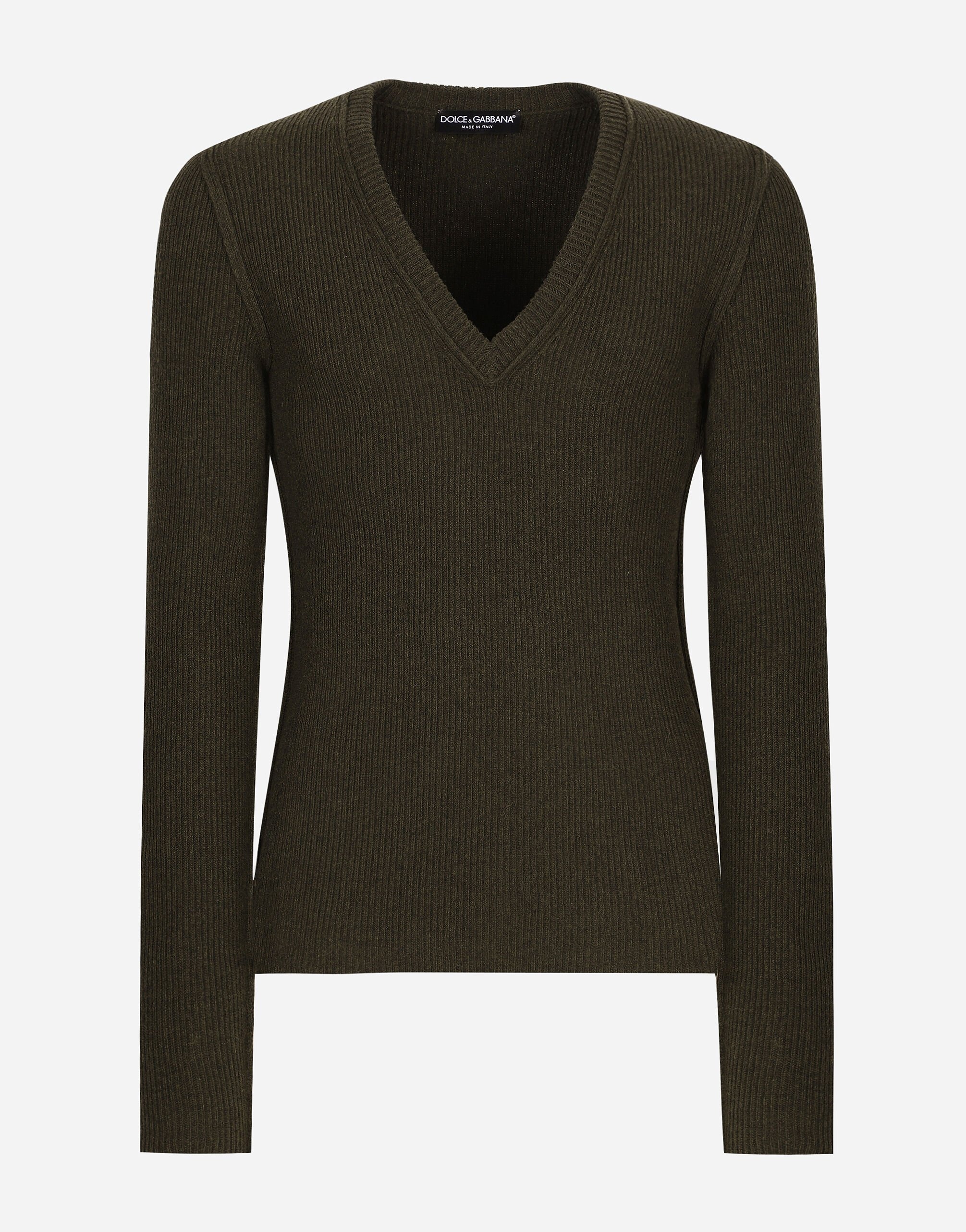 Wool V-neck sweater - 1