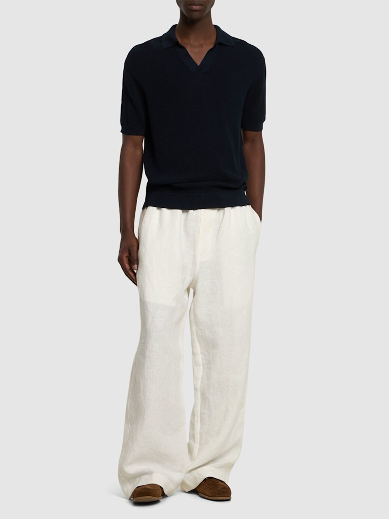 Rino STR salt & pepper stitch polo - 2