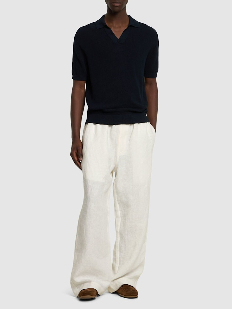 FRESCOBOL CARIOCA Rino STR salt & pepper stitch polo outlook