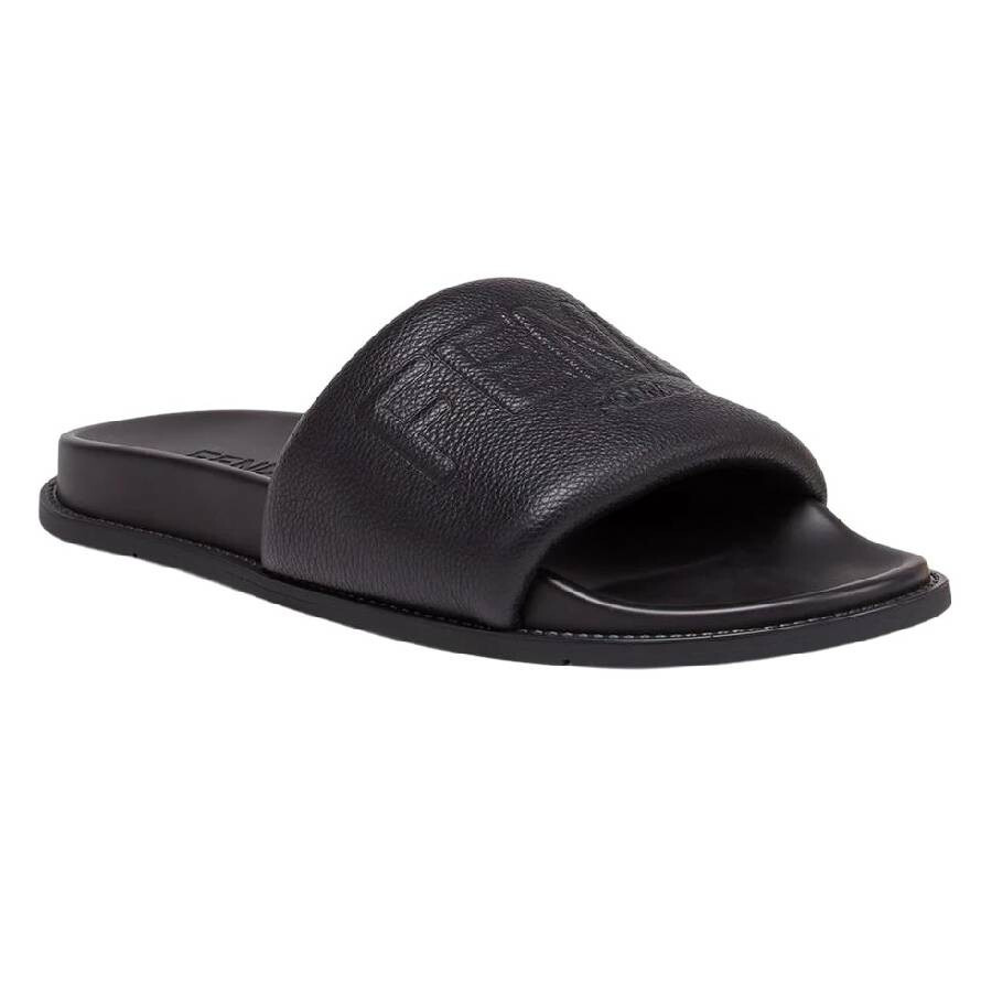 Fendi Leather Slide With Wide Band - 2