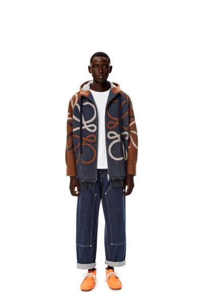 Loewe Blanket hooded parka in wool and cashmere outlook