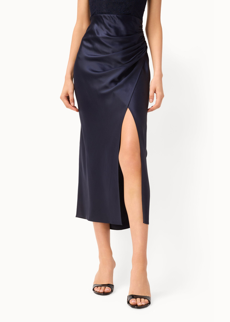 ECHO STRAPLESS MIDI DRESS NAVY 3