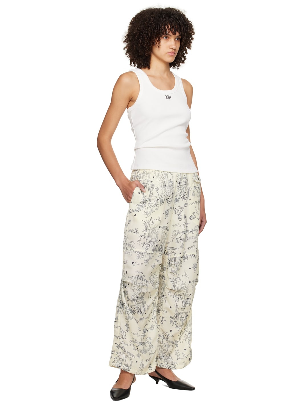 Yellow Drawing Lounge Pants - 4