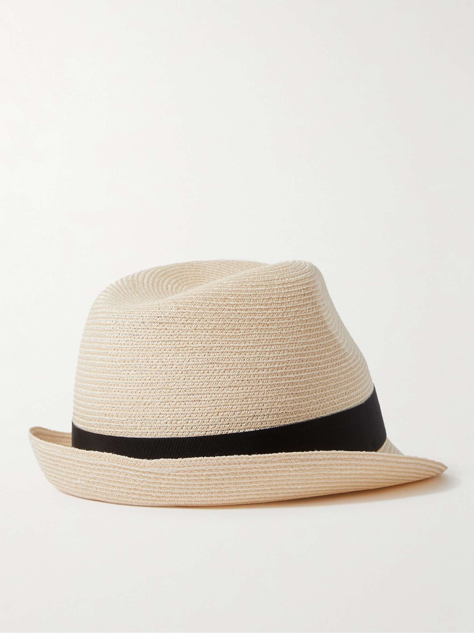 Grosgrain-Trimmed Hemp Fedora - 6