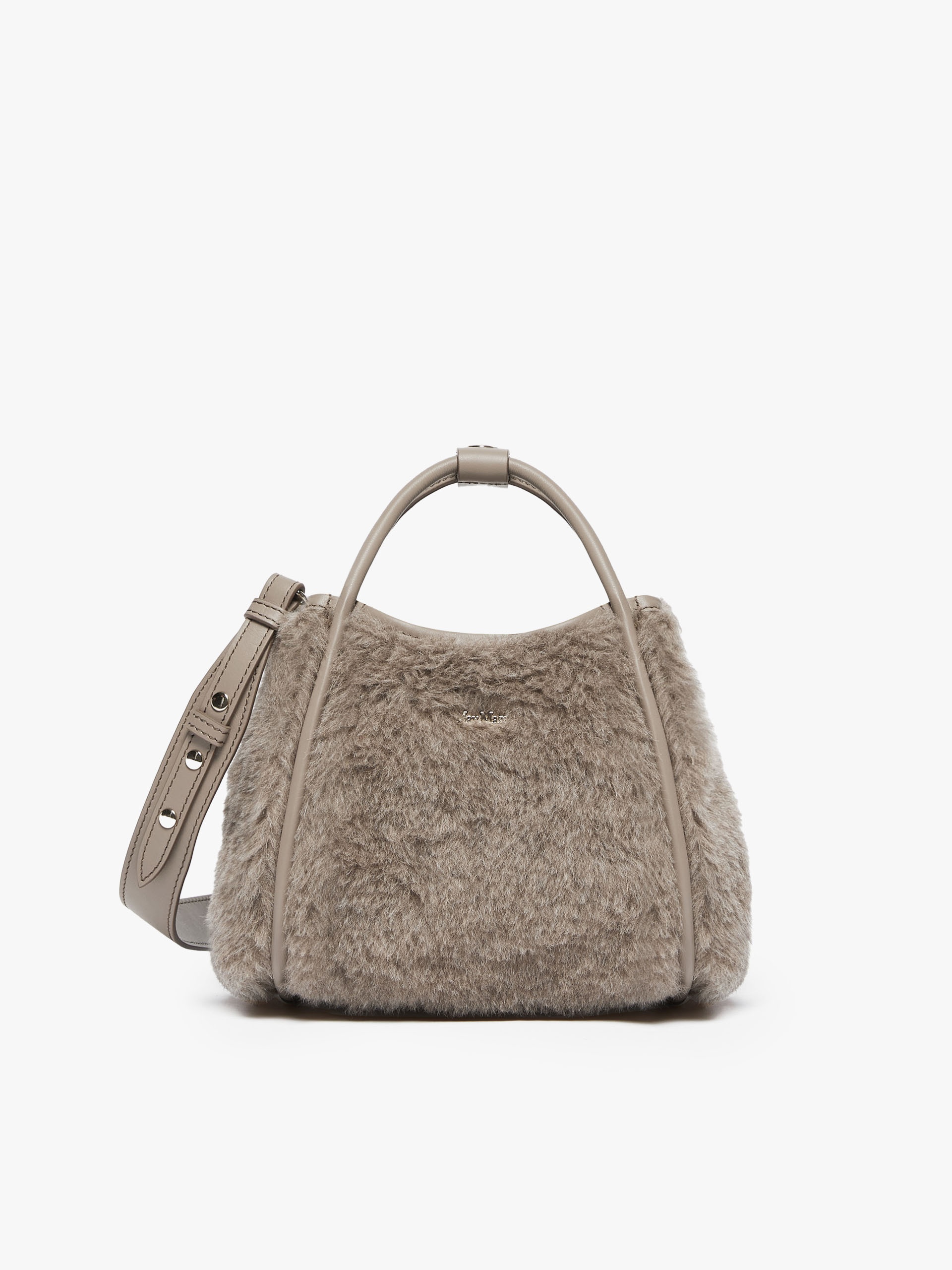 Max Mara テディベアバッグ TMARINS TEDDY fabric Marine Marine Medium teddy tote bag in pink - Max Mara | Mytheresa