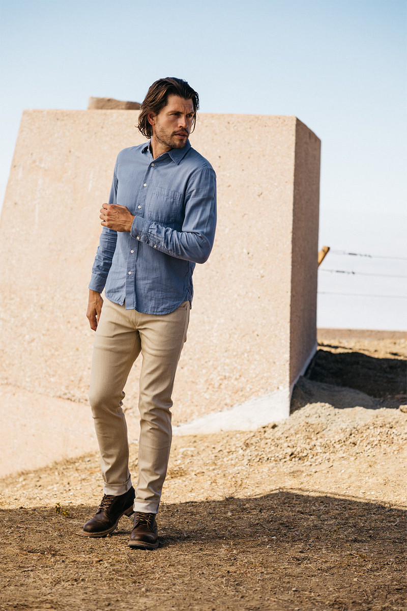 HIROSHI KATO The Pen Slim - Beige Raw 10.5oz Selvedge outlook