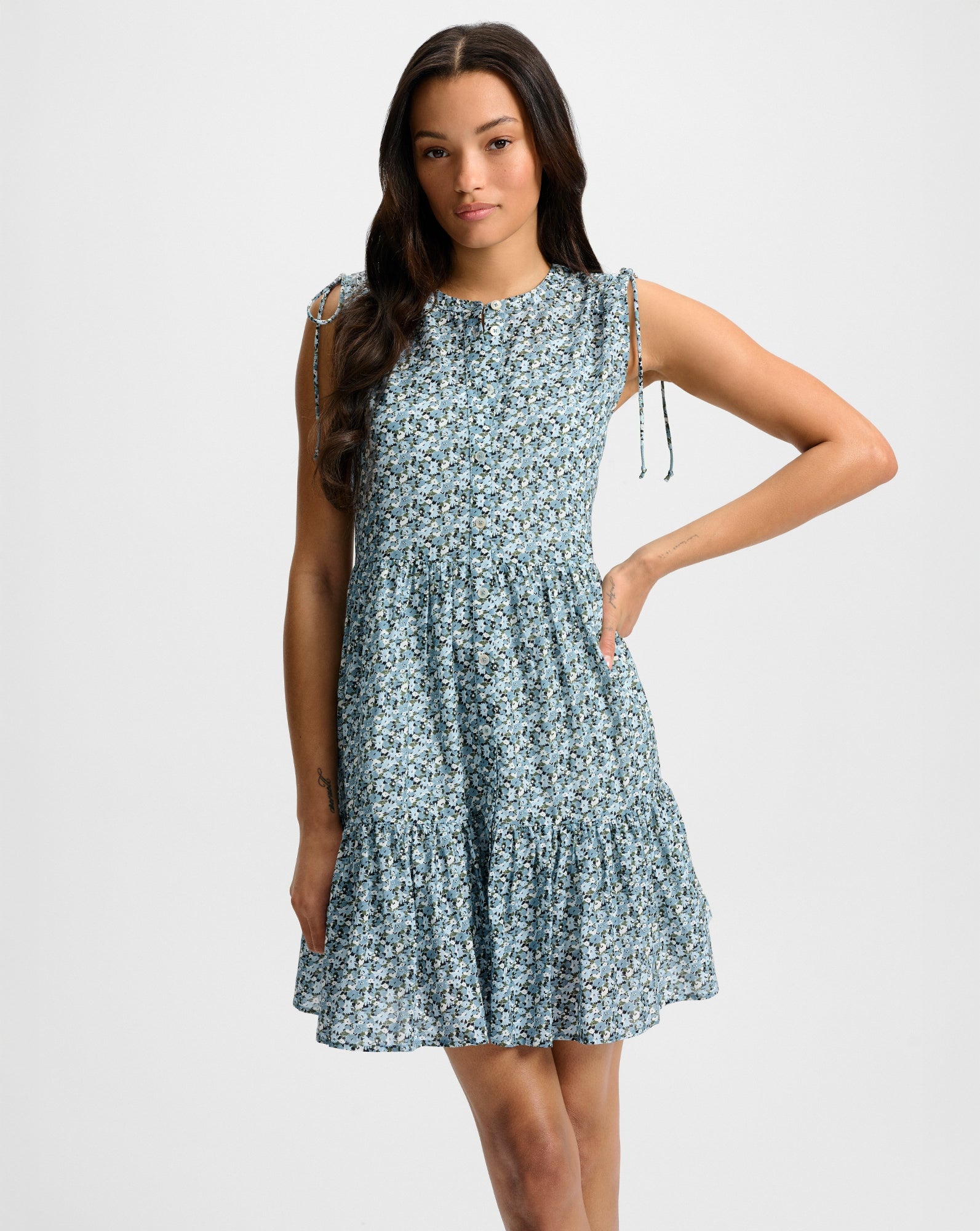 YULIANNA FLORAL MINI DRESS - 1
