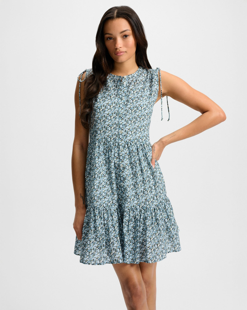 VERONICA BEARD YULIANNA FLORAL MINI DRESS outlook