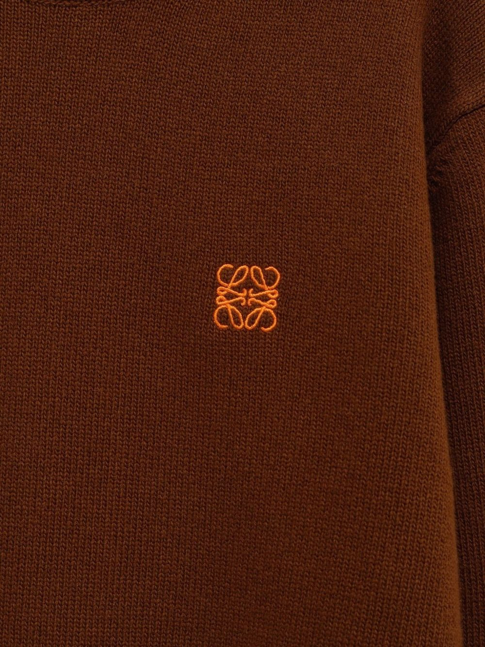 logo-embroidered sweater - 3