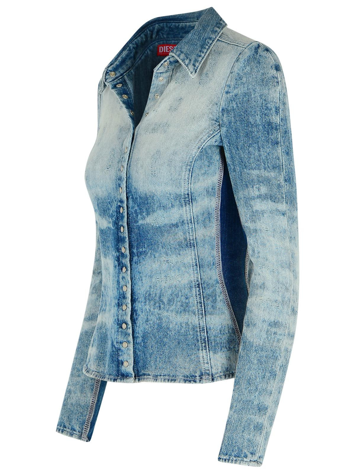 Diesel 'Masly' Light Blue Cotton Shirt Women - 2