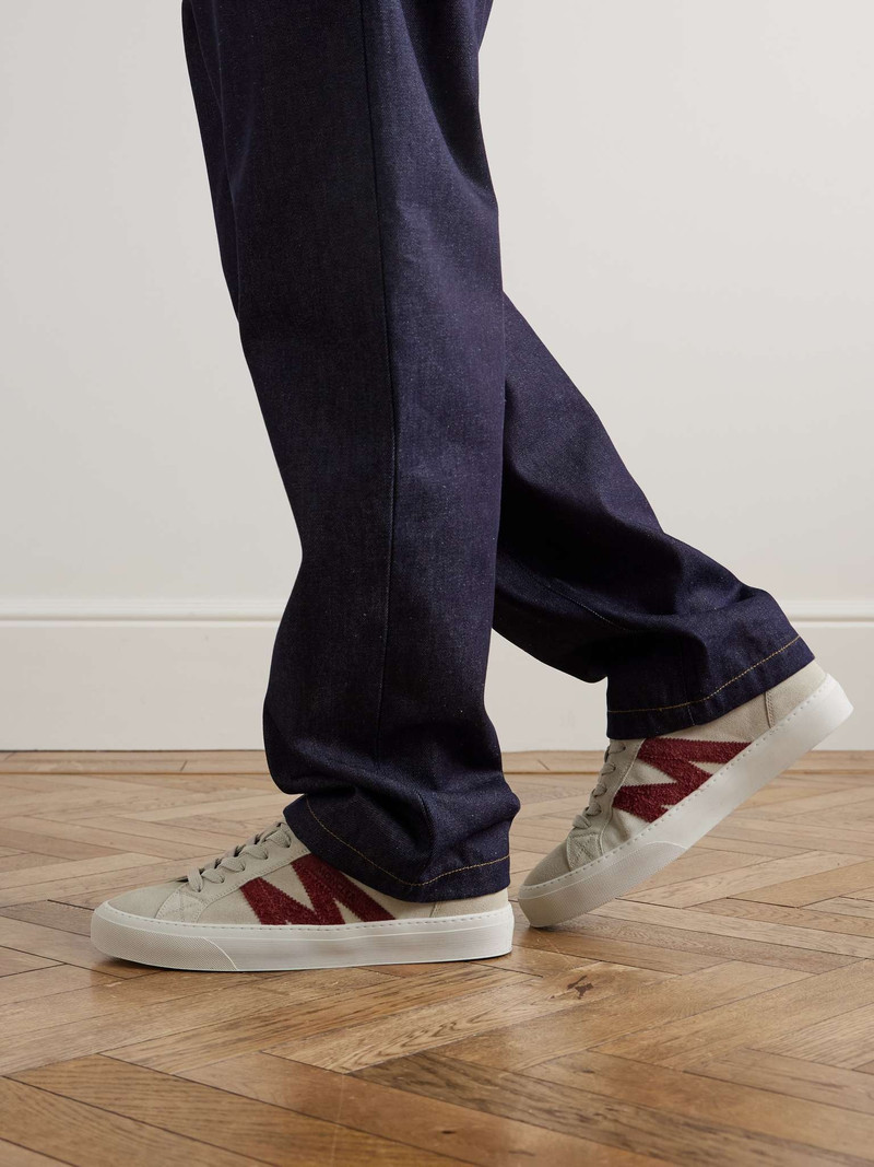 Moncler Monaco2 Suede Sneakers outlook