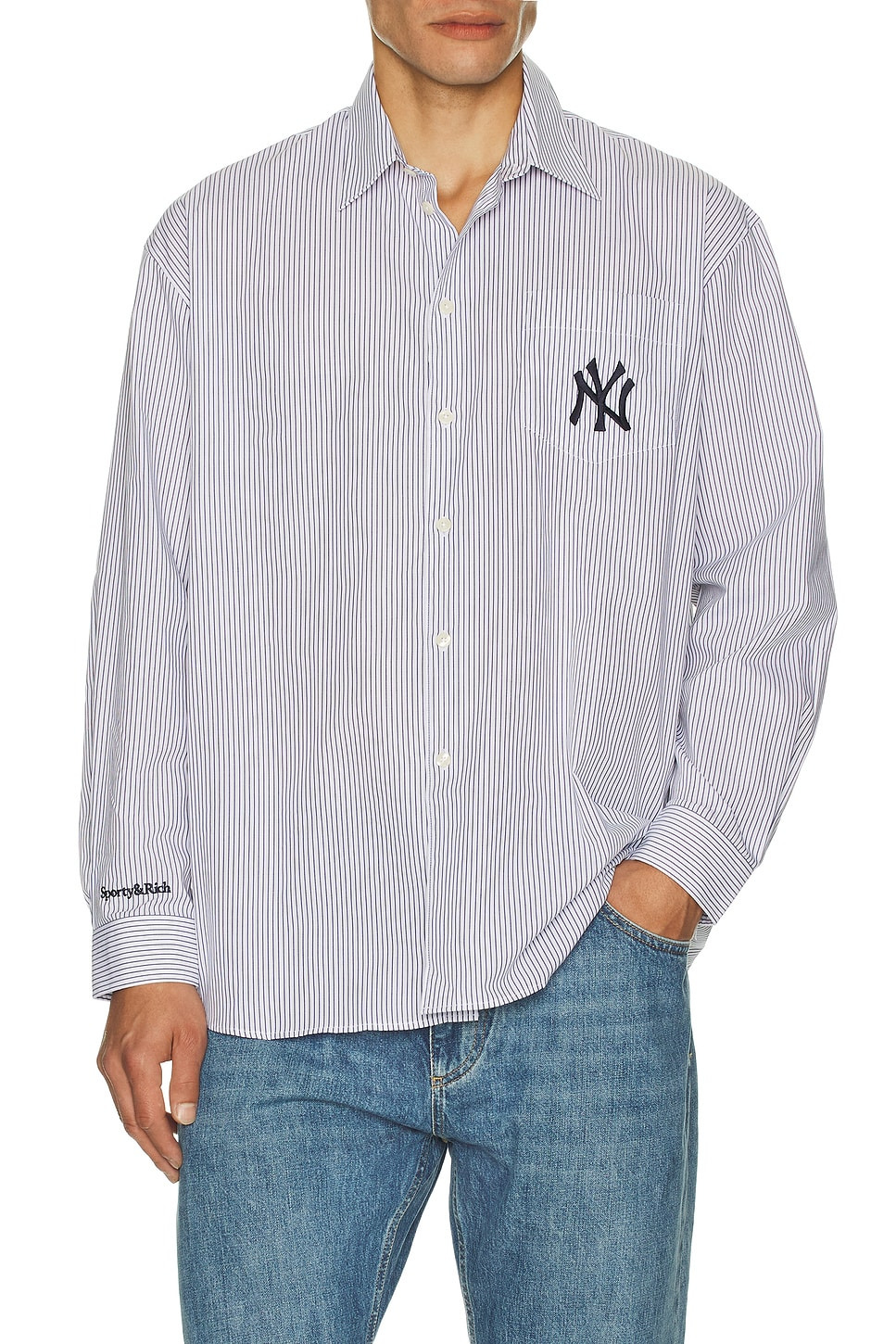 Yankees Serif Oversized Shirt - 4