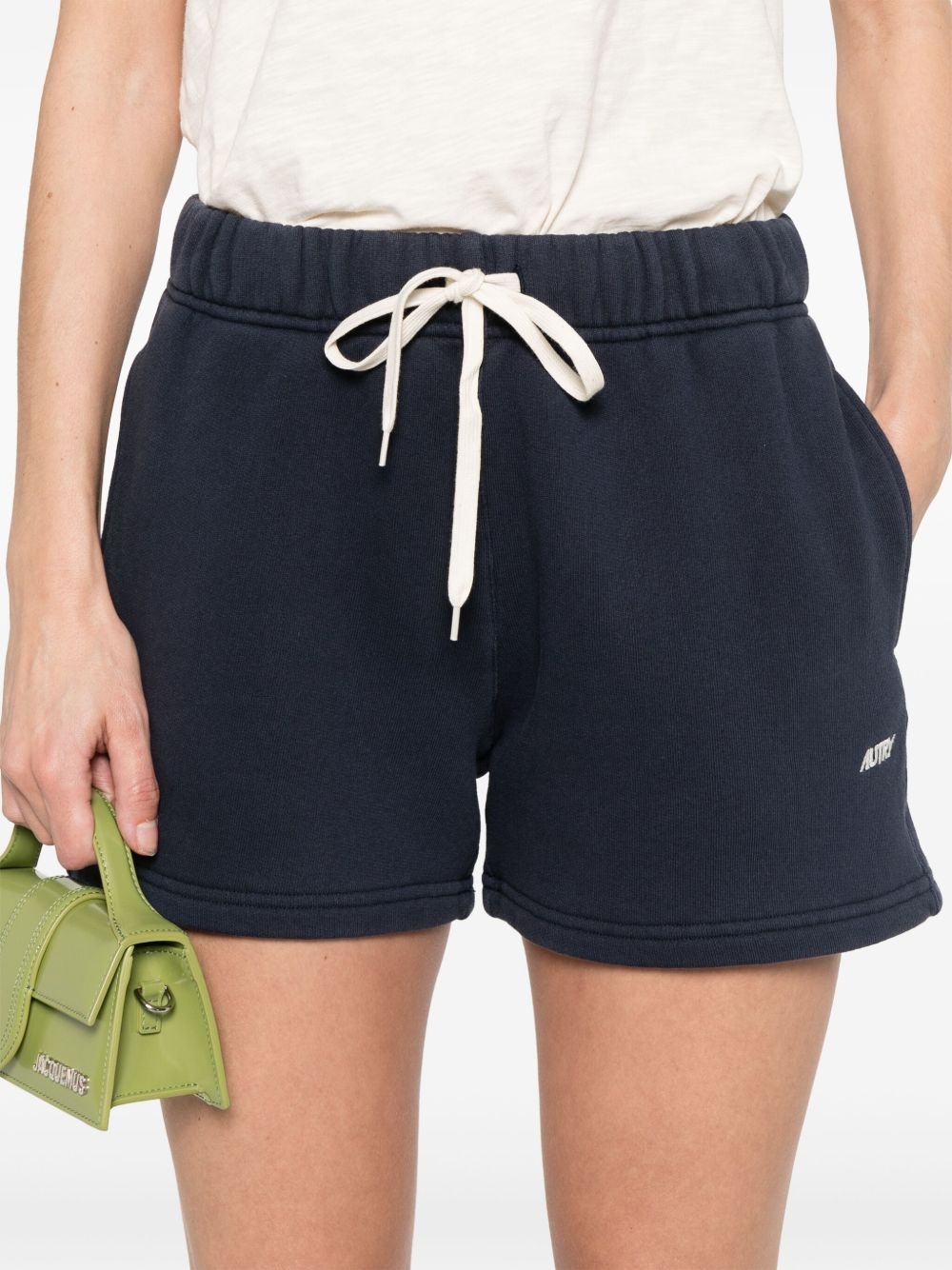 logo-embroidered shorts - 5