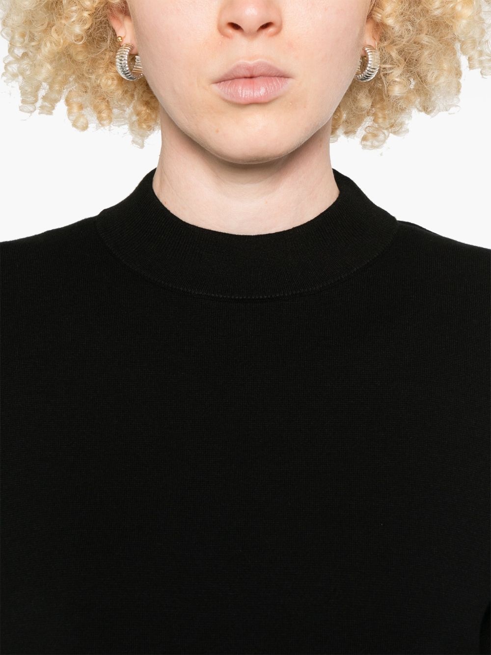 mock-neck T-shirt - 5