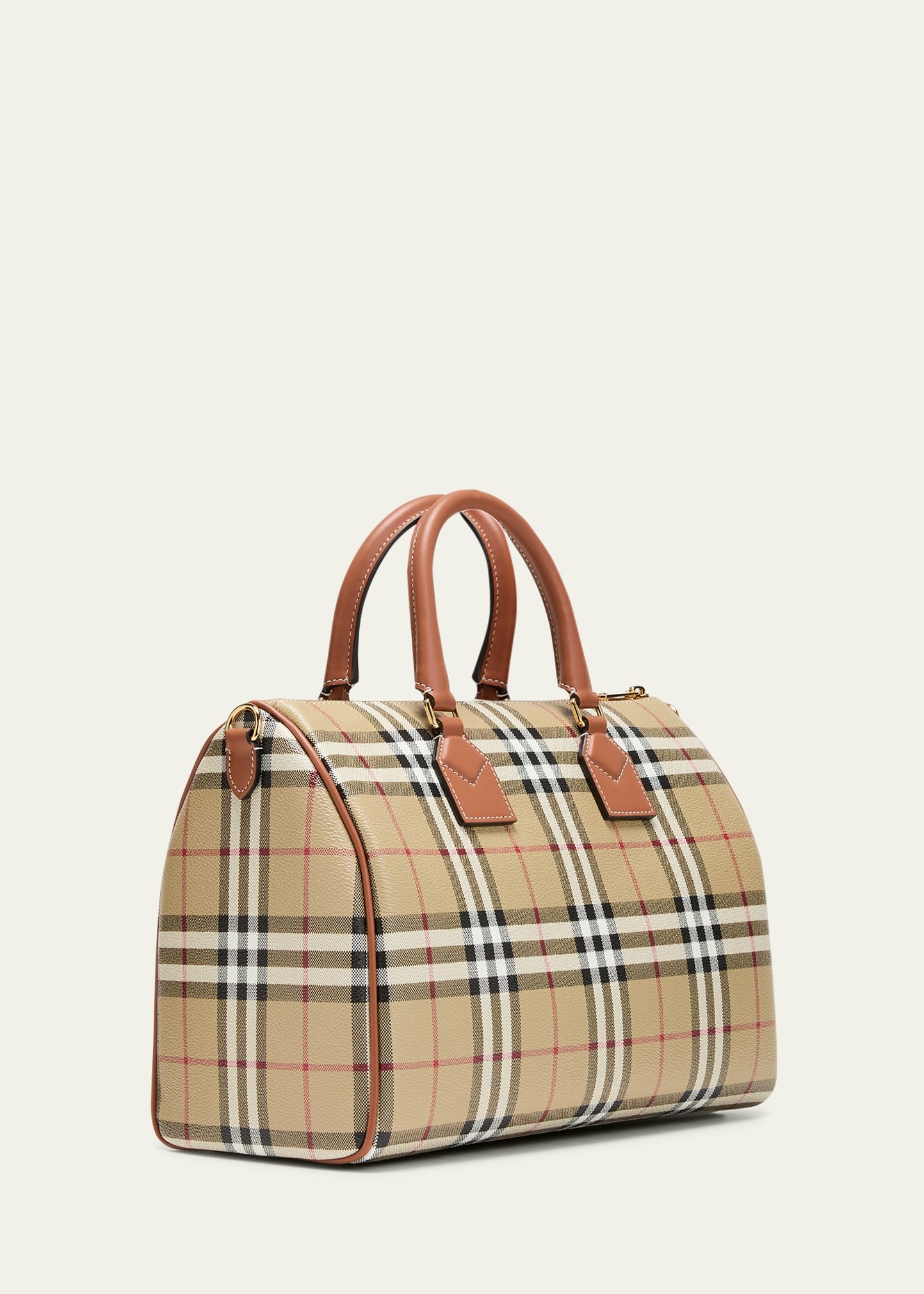 Check Bowling Shoulder Bag - 3