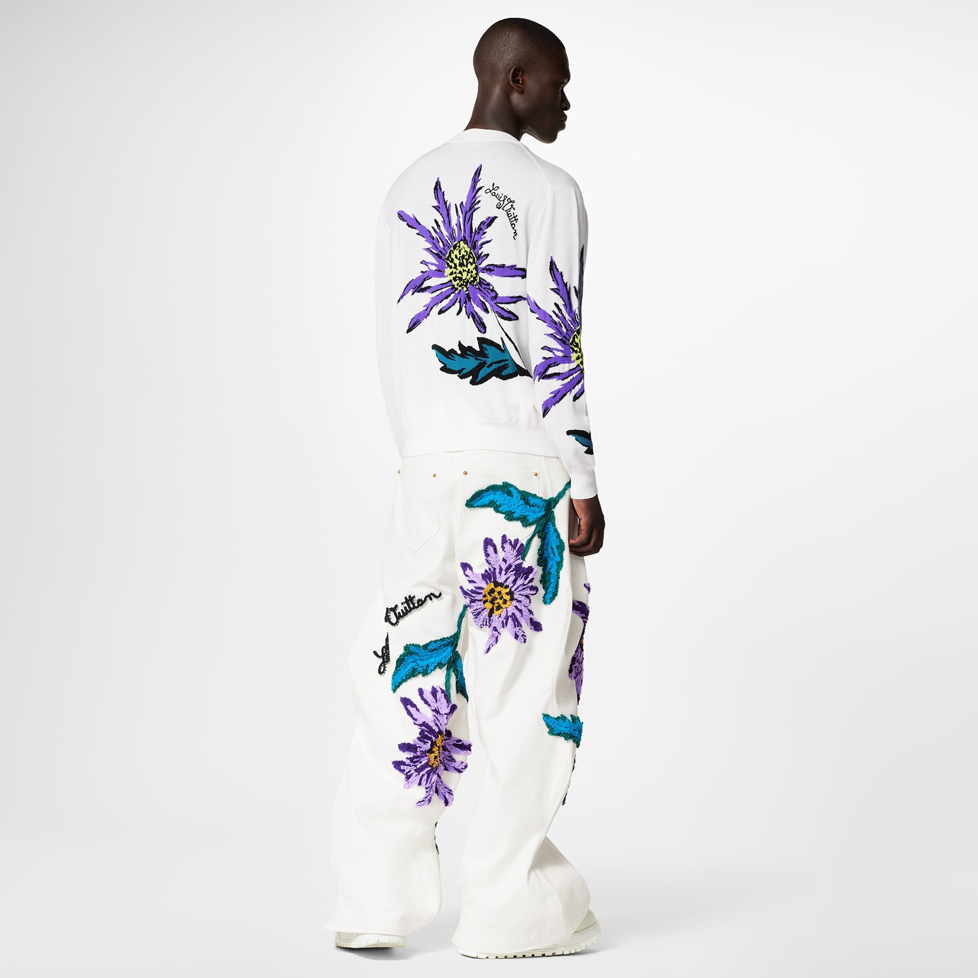 Thistle Intarsia Pullover - 3