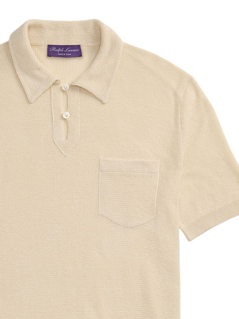 Ralph Lauren silk-blend polo shirt outlook