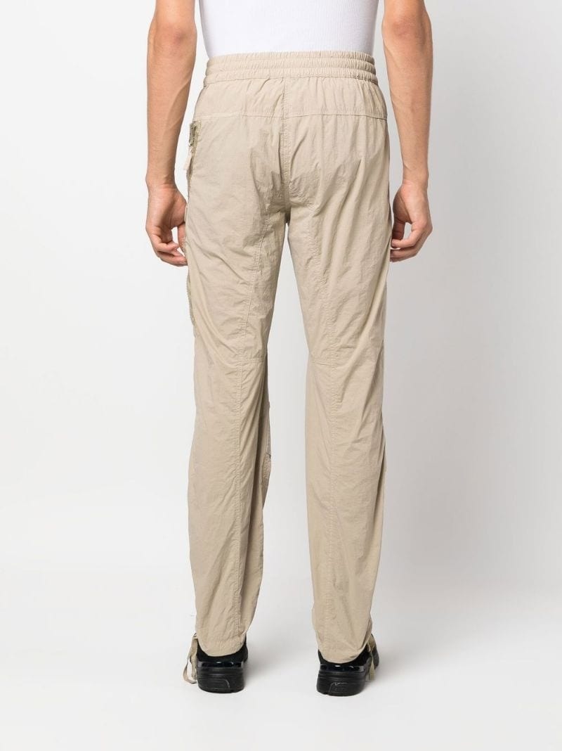 elasticated-waist cargo trousers - 4