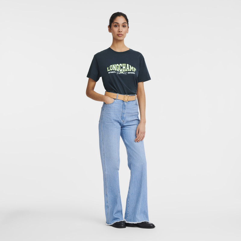 Longchamp T-shirt Navy - Jersey outlook