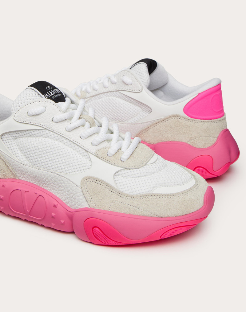 VALENTINO GARAVANI BUBBLEBACK MESH AND SUEDE SNEAKER 5