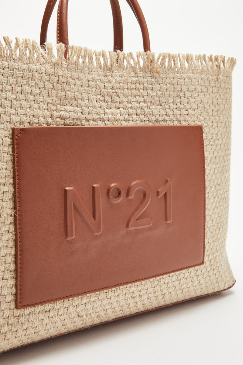 LOGO-EMBOSSED WOVEN SHOPPER 5