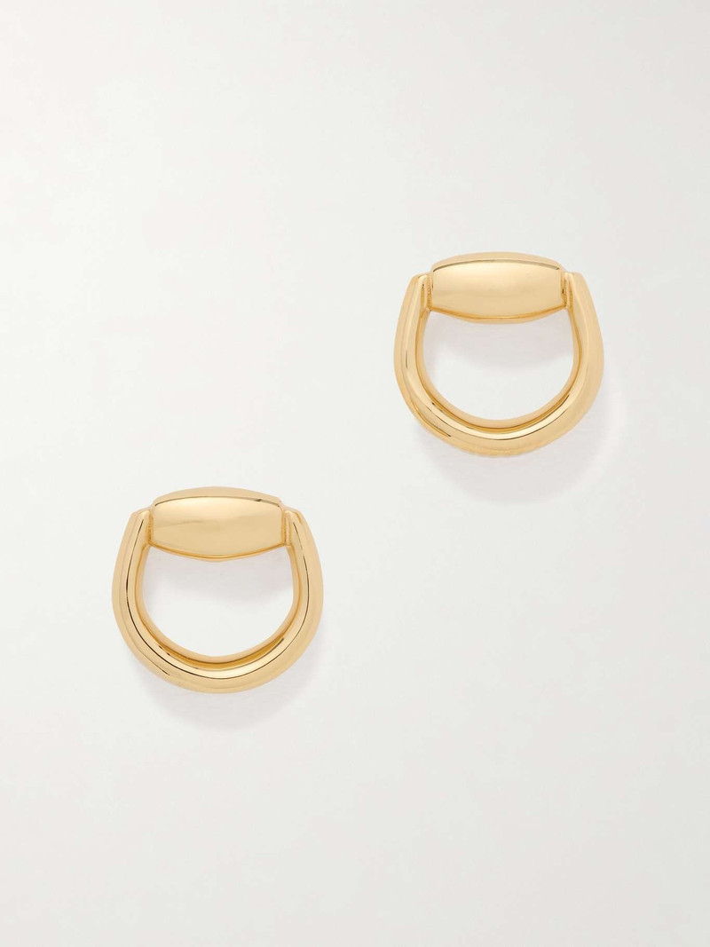 Horsebit gold earrings 1