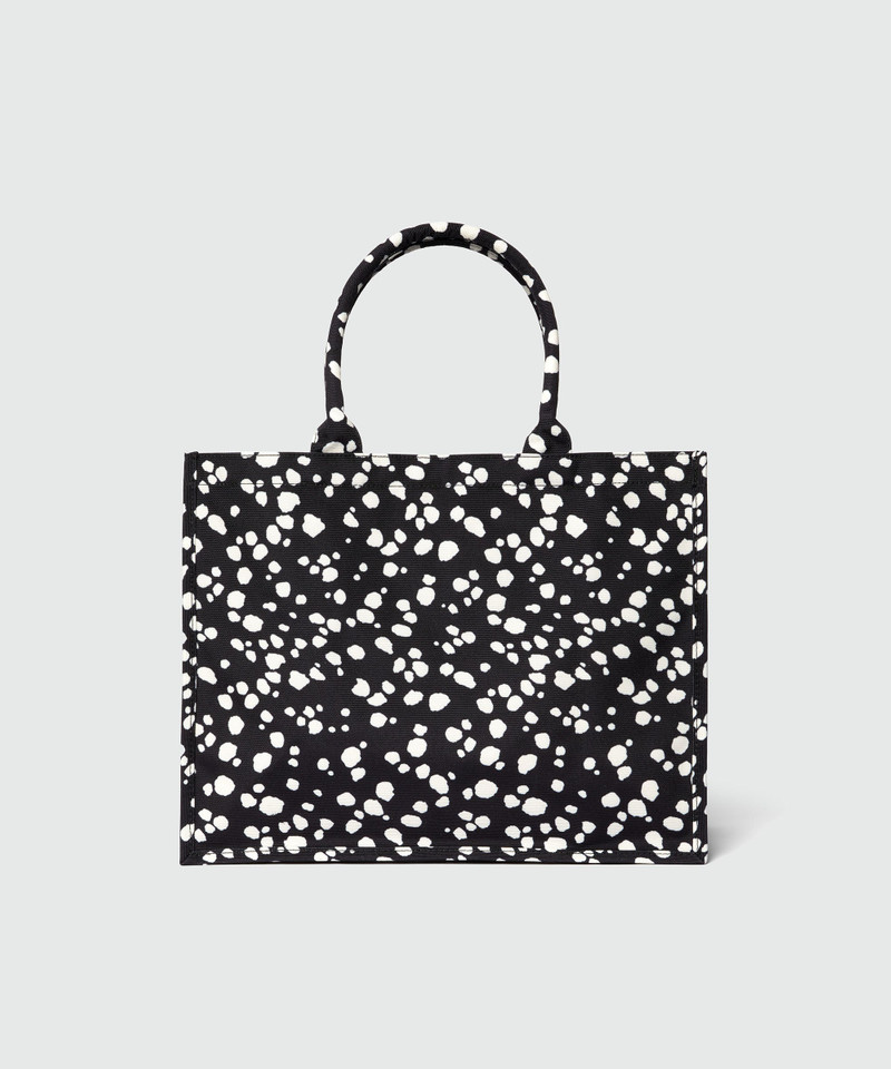 MSGM MSGM polka dot canvas tote bag outlook
