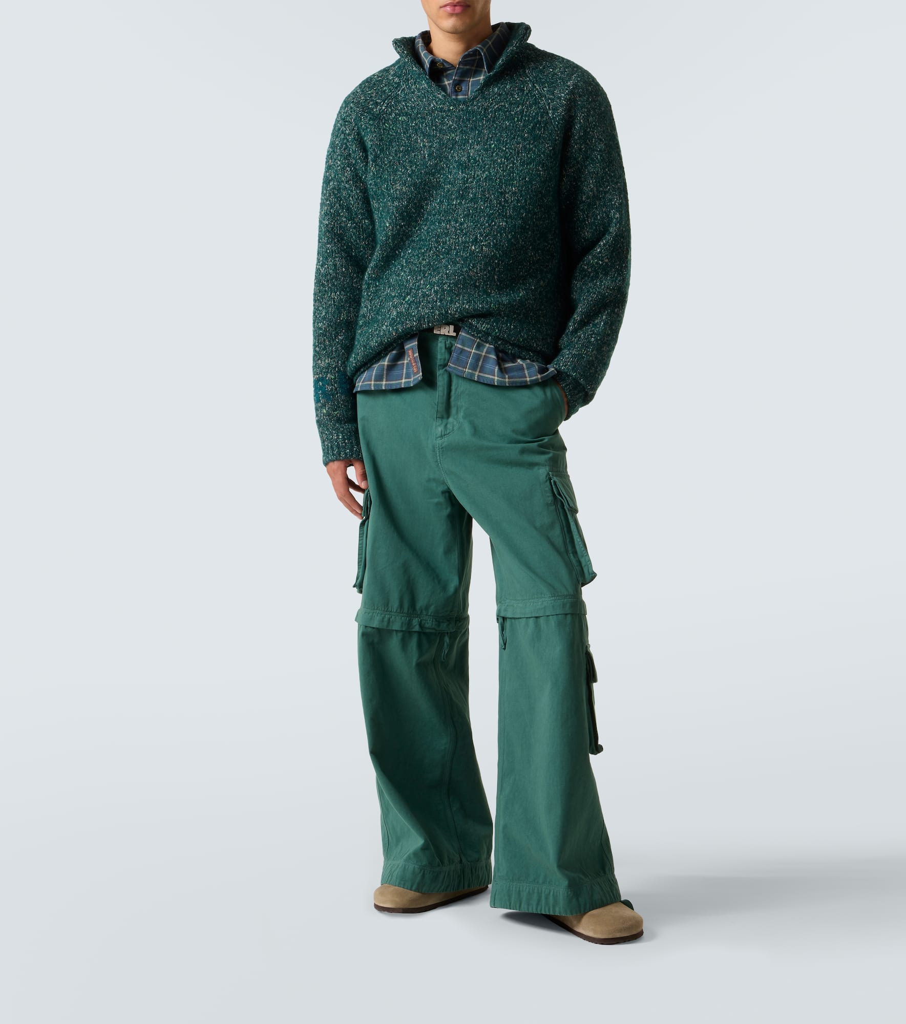 Alpaca, wool, and cotton-blend sweater - 2