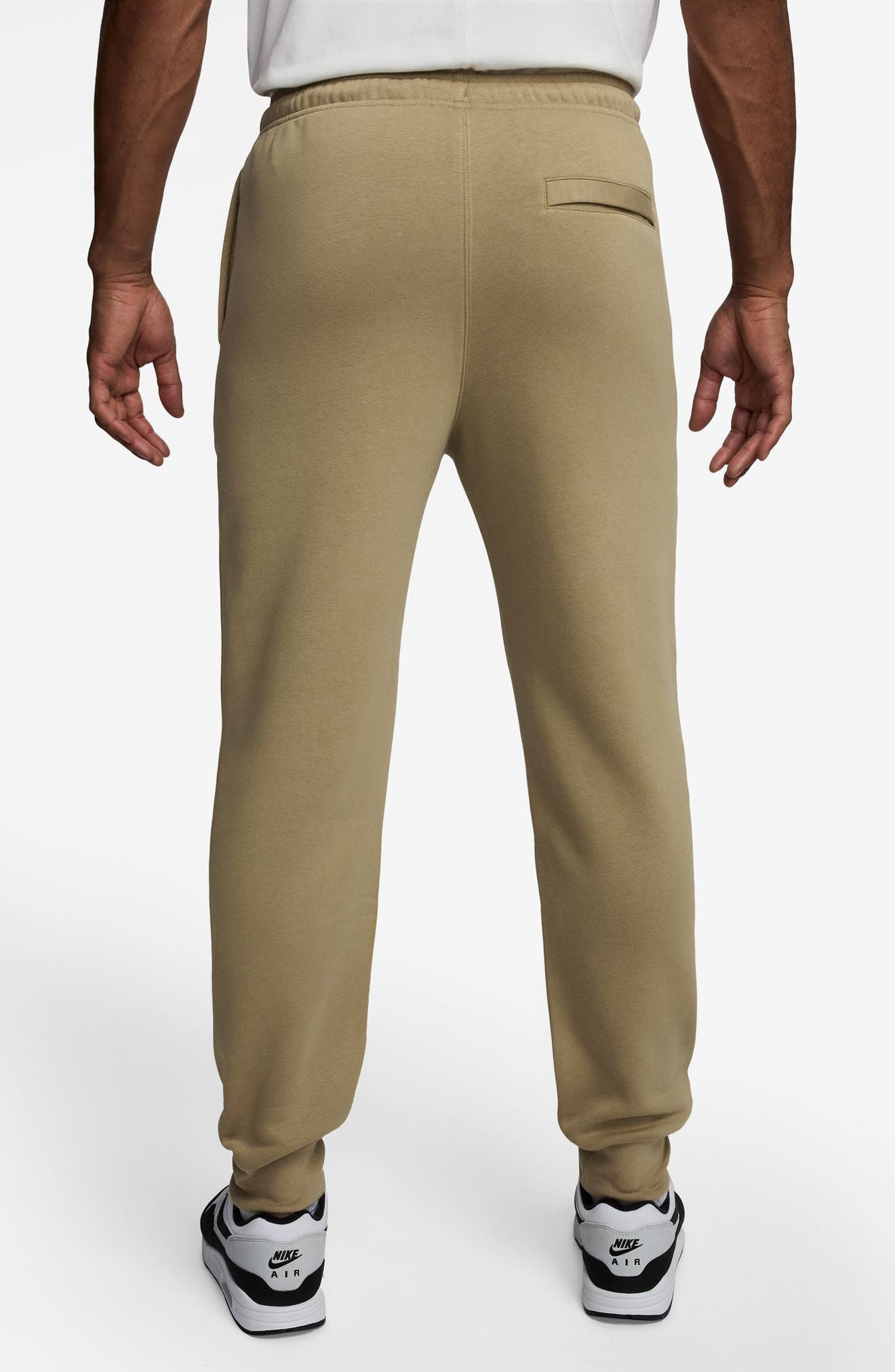 Nike Club Fleece Joggers in Parachute Beige/White at Nordstrom - 2
