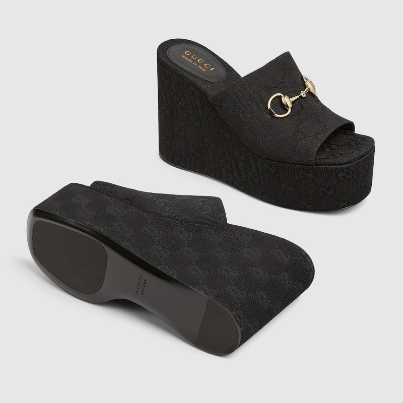 105mm horsebit platform sandals 6