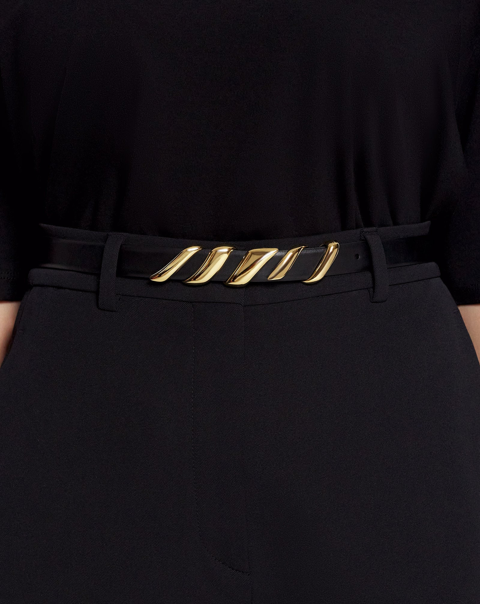 MELODIE RIBBON LEATHER BELT - 2