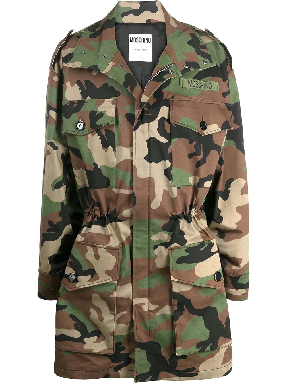 military gabardine macro parka - 1