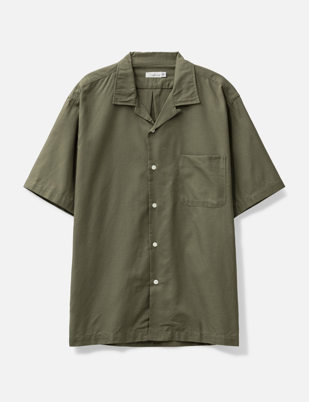 OPEN COLLAR PANAMA SHORT SLEEVE SHIRT - 1