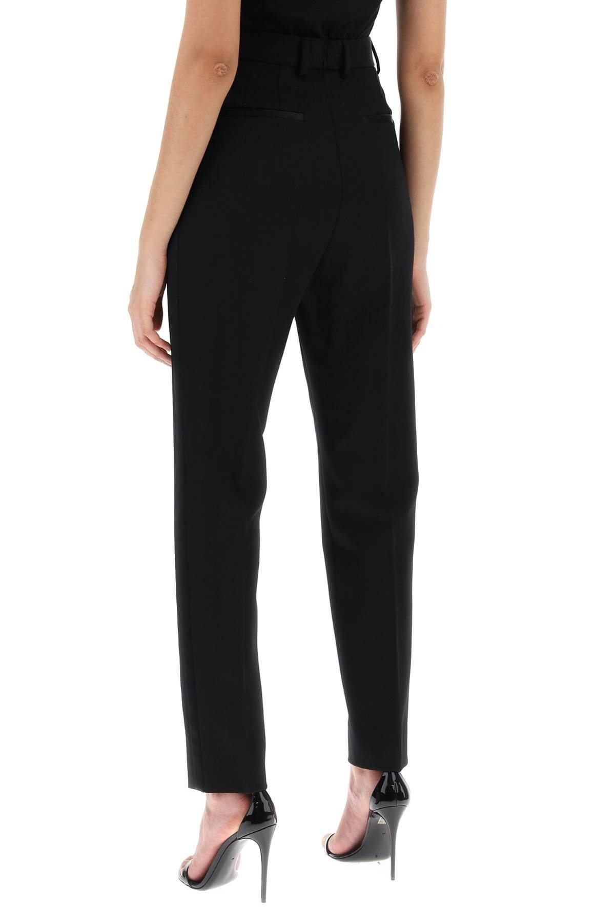 WOOL GABARDINE CIGARETTE PANTS. - 4