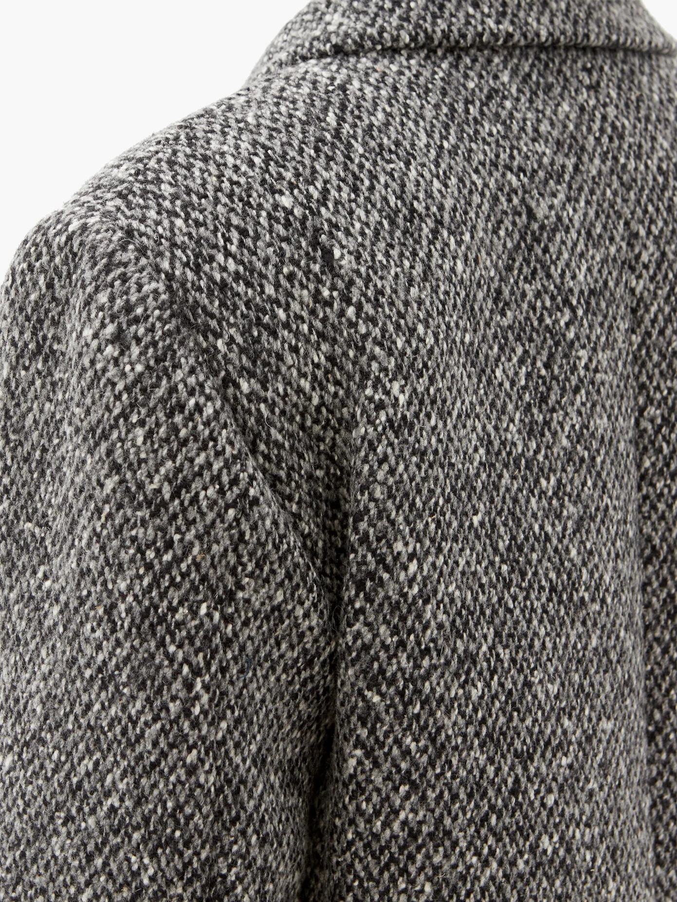 Double-breasted wool-tweed jacket - 4