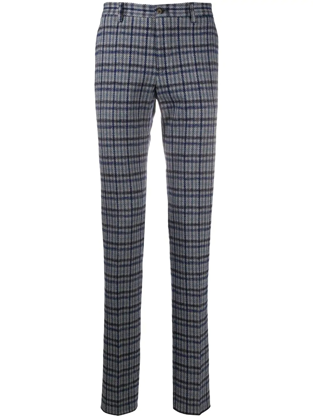 houndstooth-print slim-fit trousers  - 1