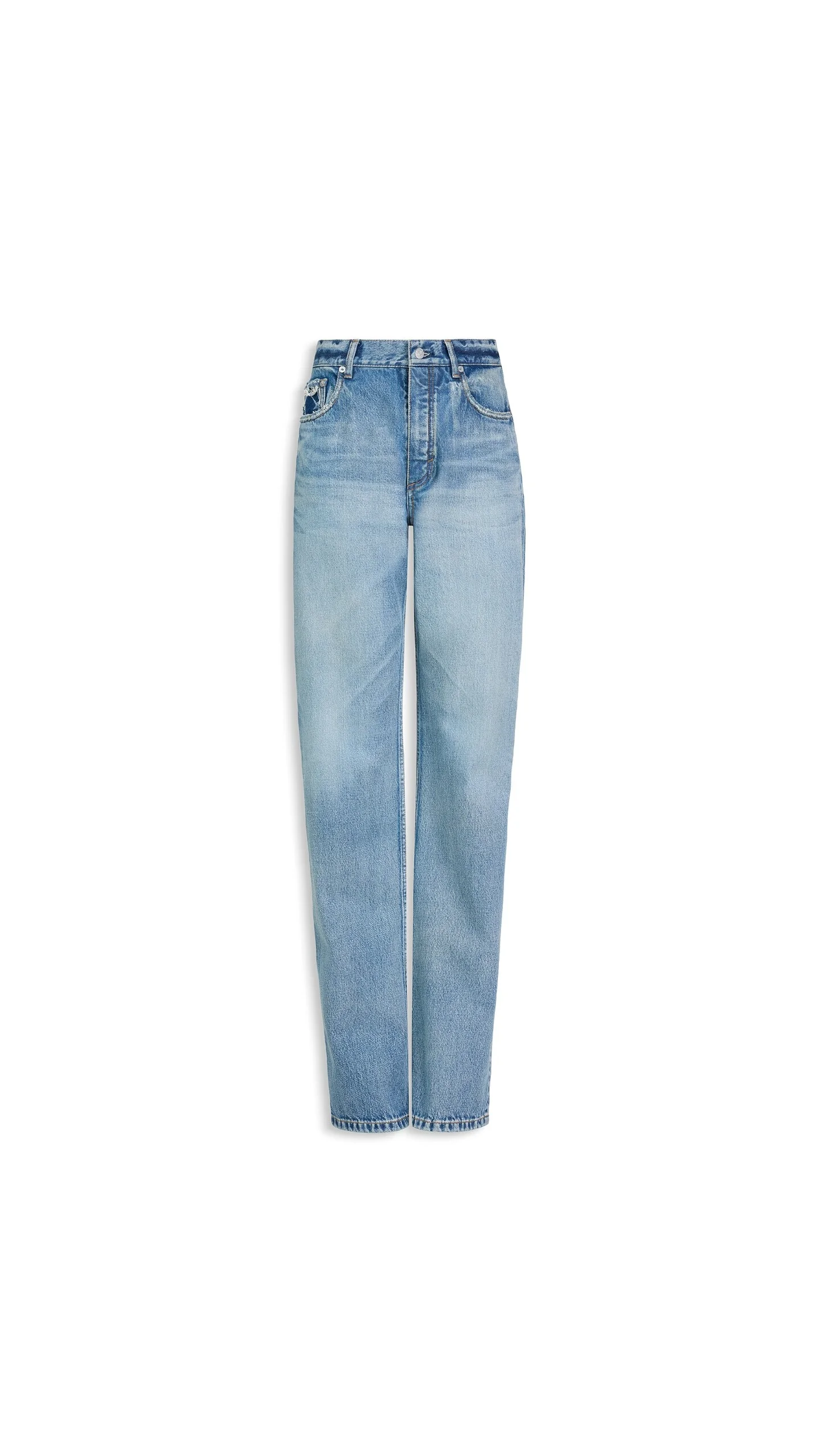 STRAIGHT DENIM JEANS - 1