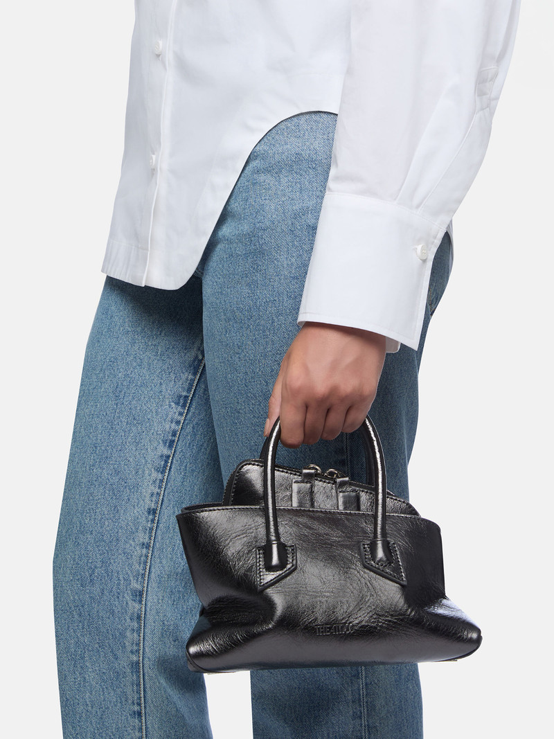 THE ATTICO ''LA PASSEGGIATA MINI'' DARK GREY TOP HANDLE outlook