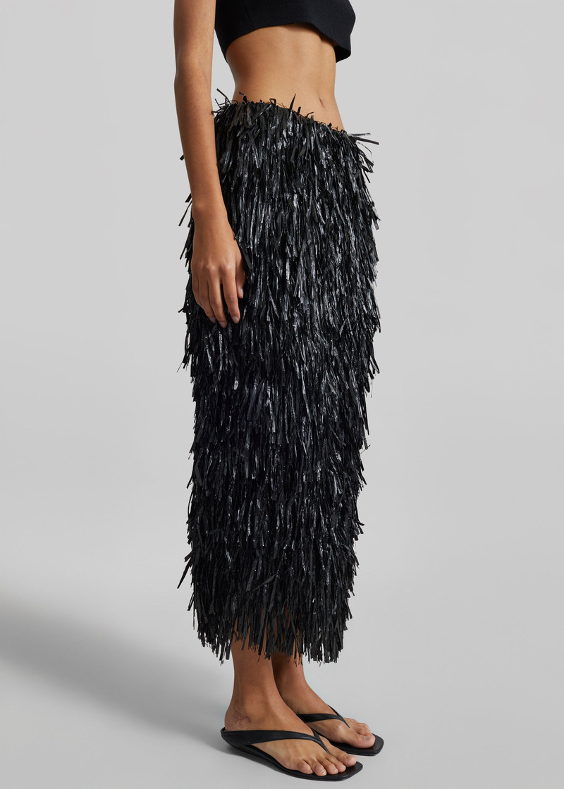 CO Fringe Skirt - Black 5