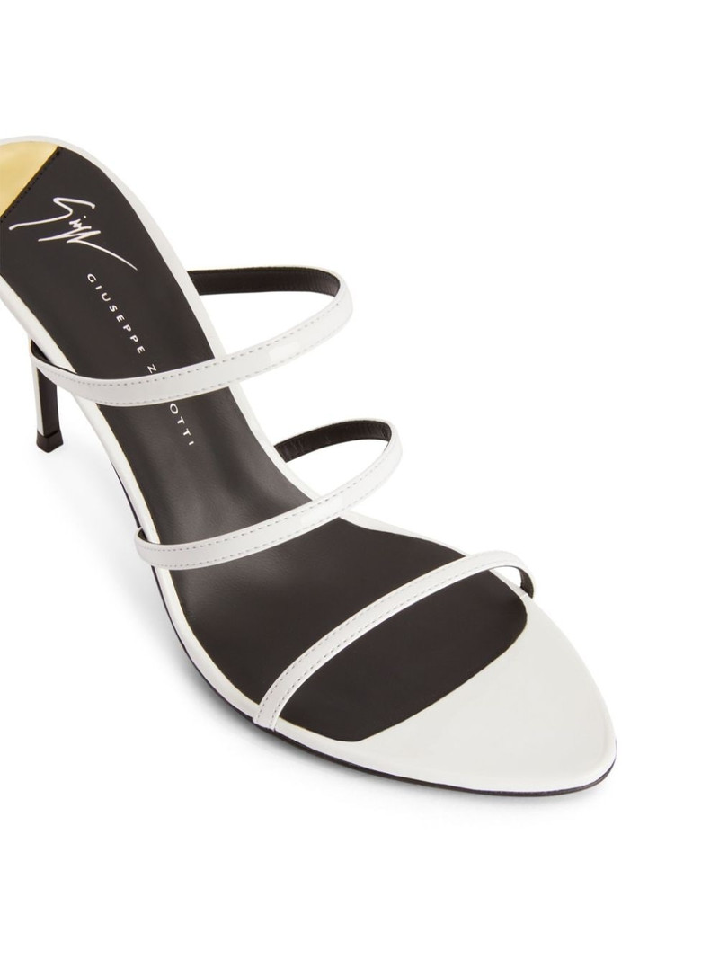 Almiha 100mm leather mules 4