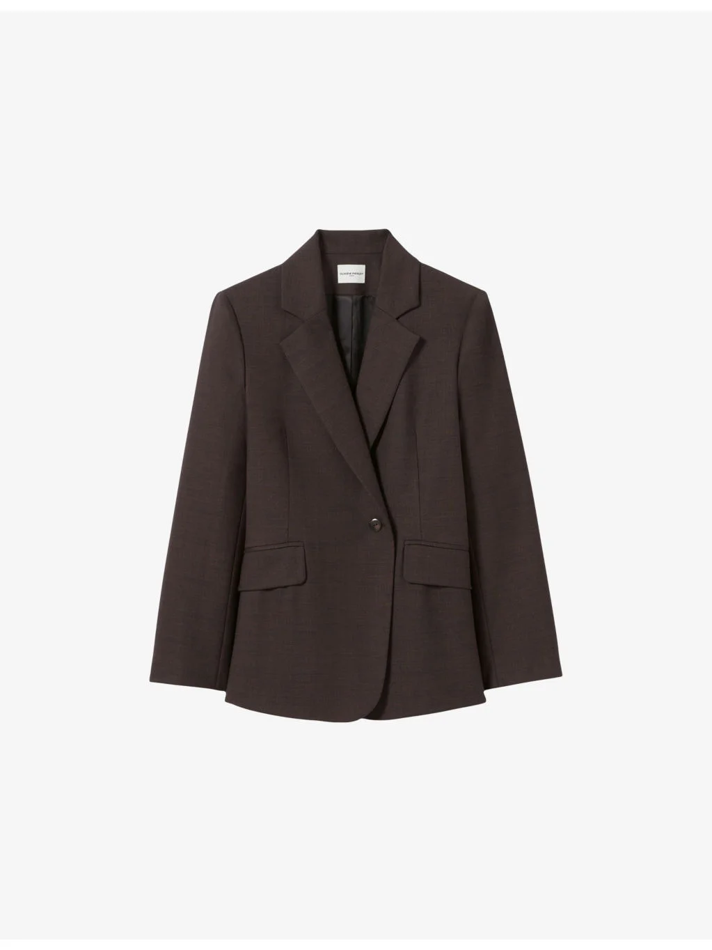 Single-Breasted Side-Pocket Wool-Blend Blazer - 1