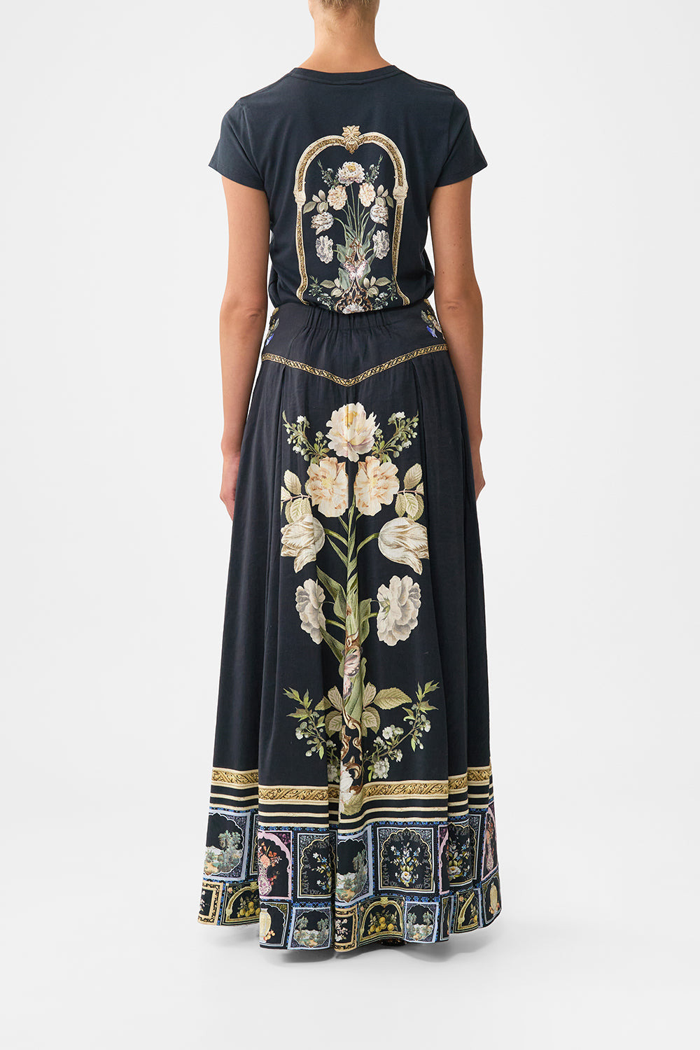 CORSET WAIST MAXI SKIRT - 3