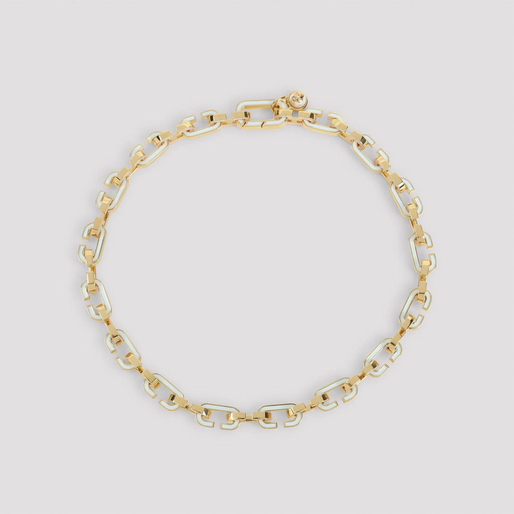 Casablanca Enamel C Link Necklace - 1