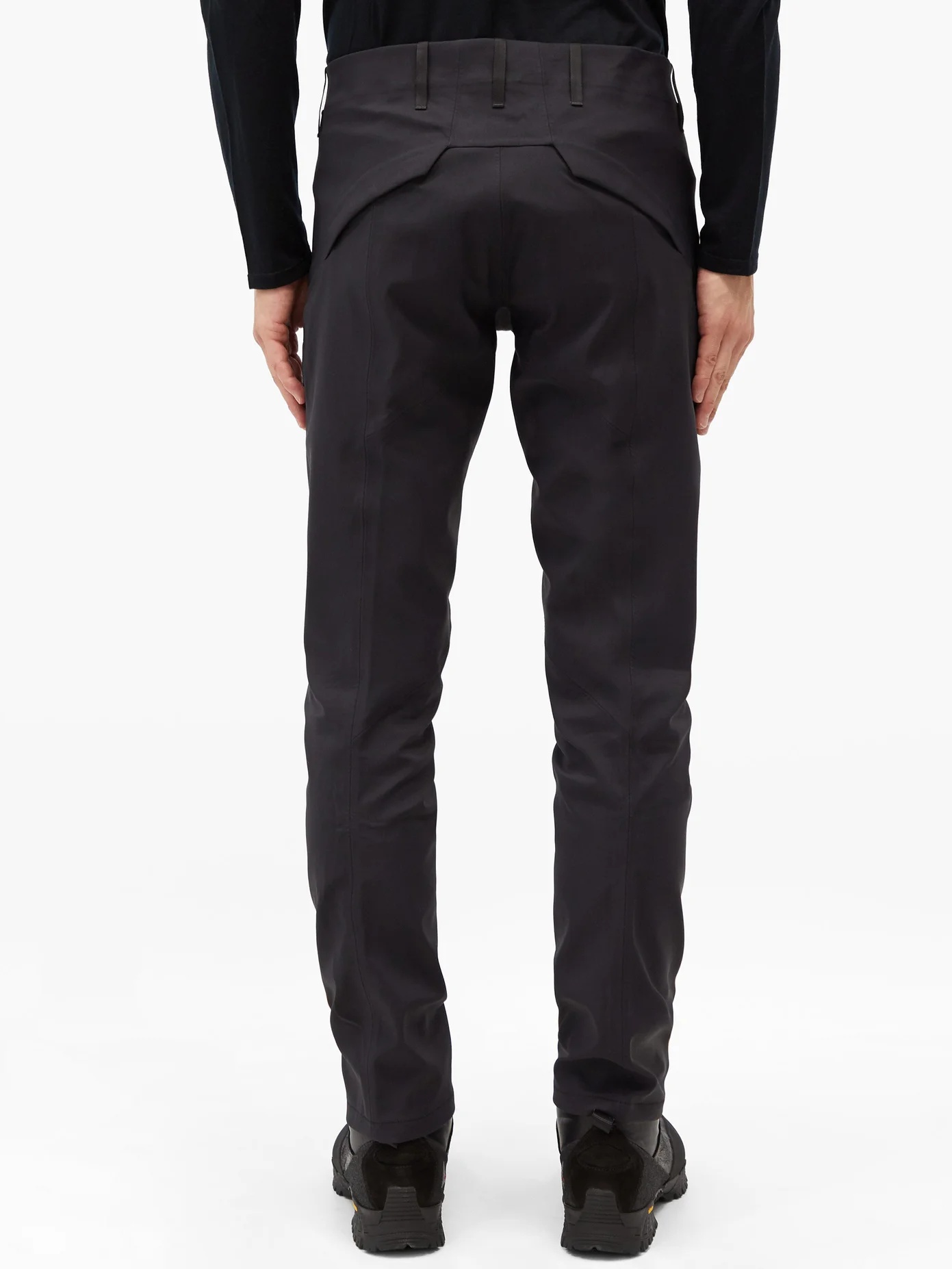 Indisce panelled wool-blend technical trousers - 5