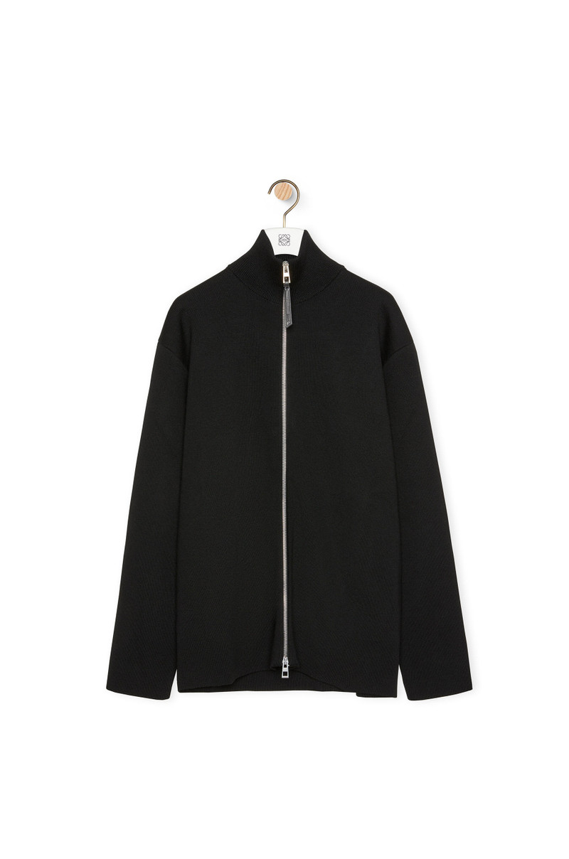 Anagram zip-up cardigan in wool 1