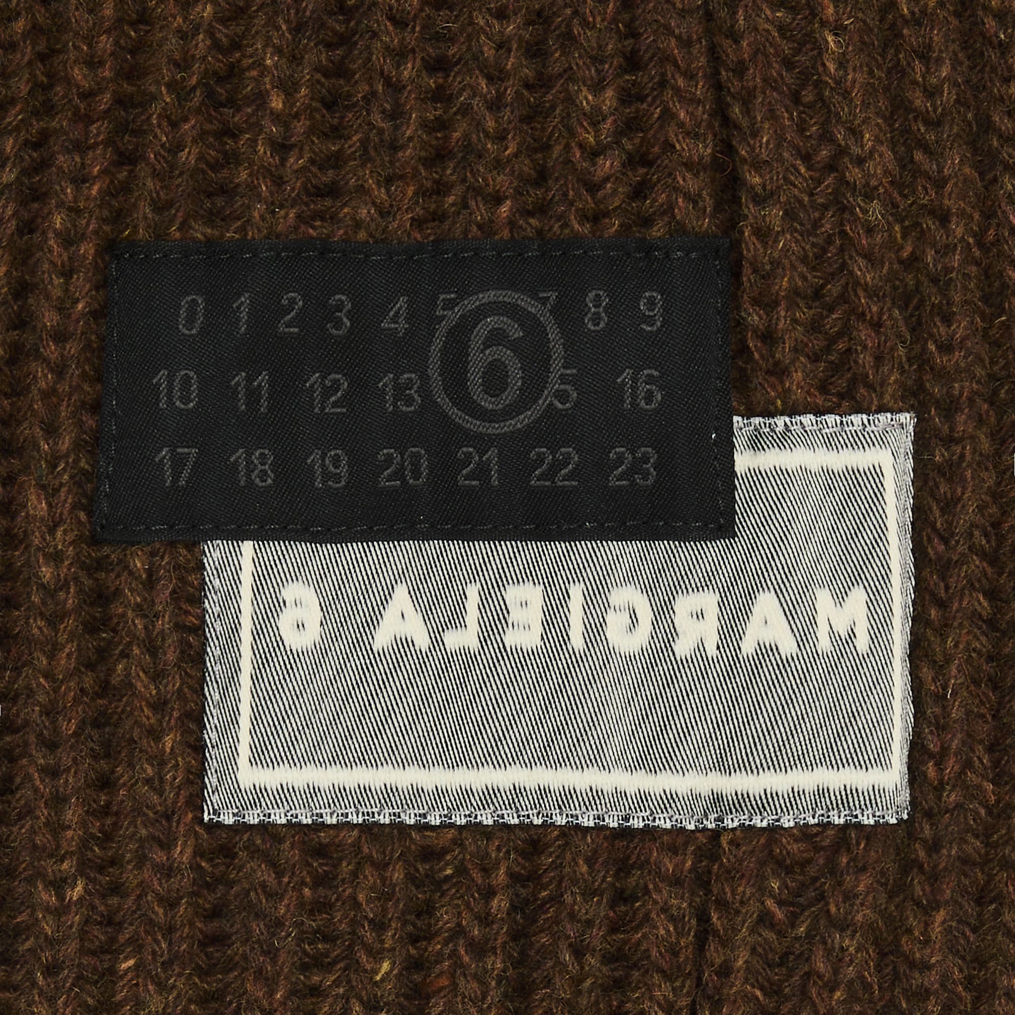 MM6 Maison Margiela Beanie 'Brown Melange' - 3