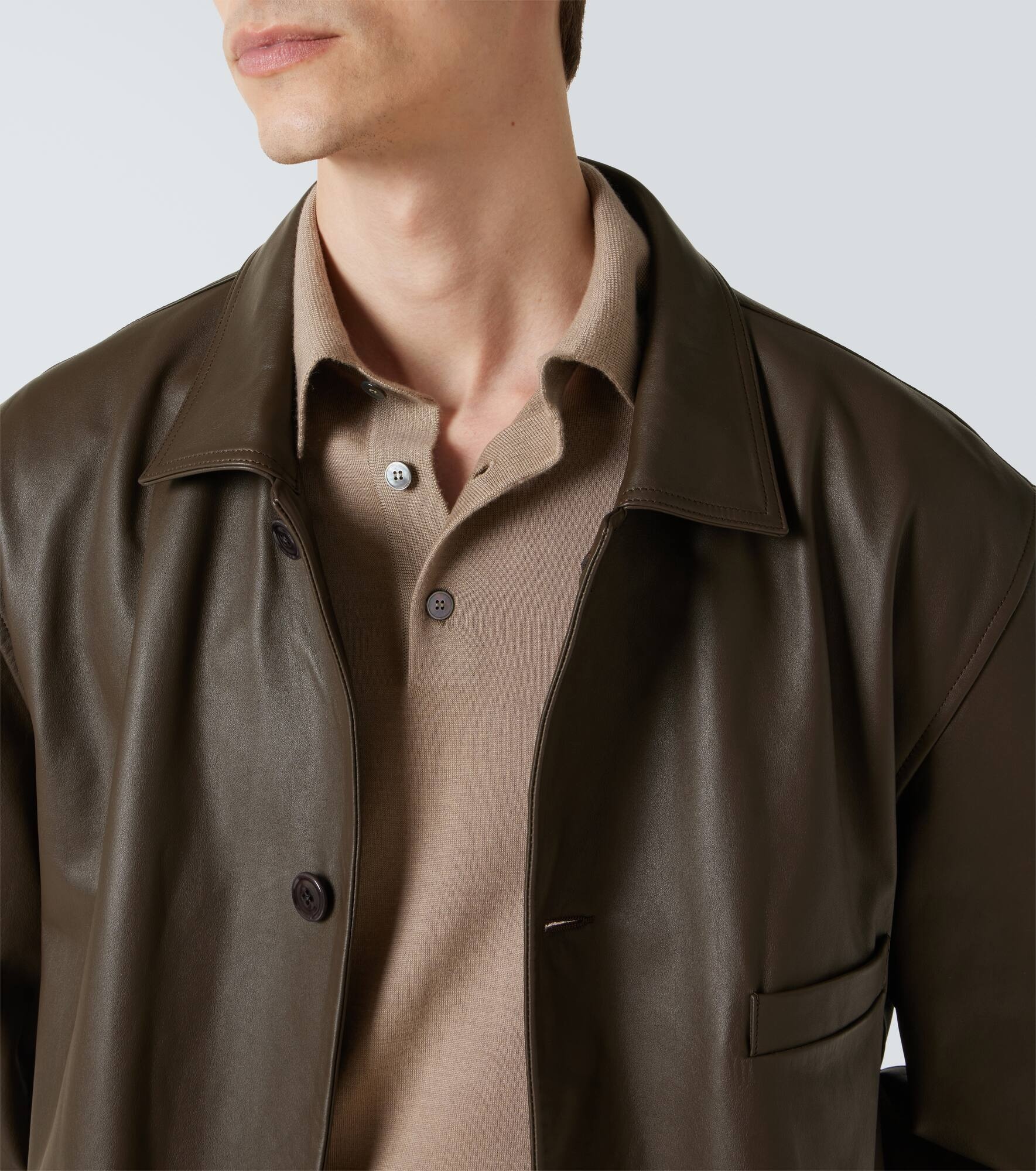 Cashmere and silk polo sweater - 6