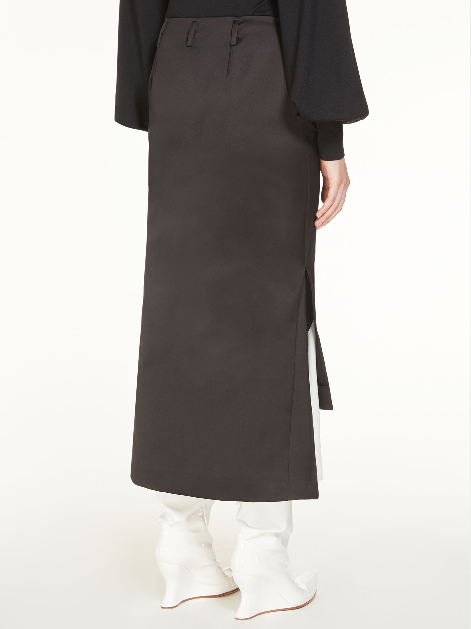 AVORIAZ Glossy duchesse skirt - 4