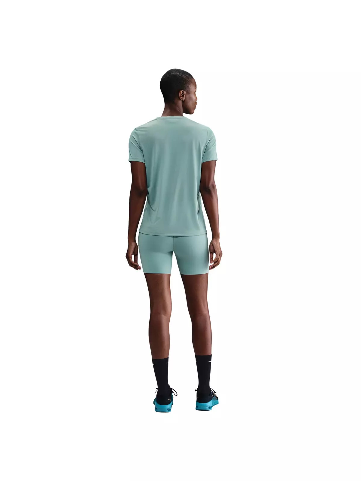 Women's Universa Med-Support High-waisted 5" Biker Shorts w/Pockets -Green - 2